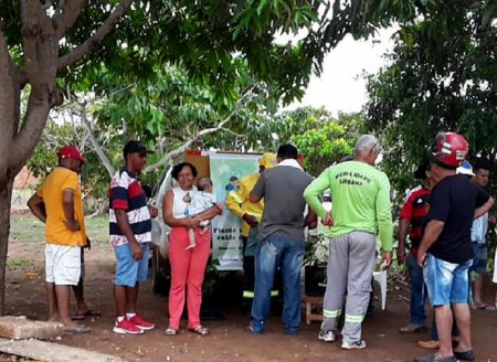 APA Lago de Palmas distribui mudas de árvores frutíferas e do Cerrado aos moradores de Luzimangues