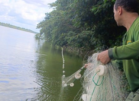  Operações da Piracema de norte a sul do estado apreendem 64 quilos de pescado e 2.250 metros de redes